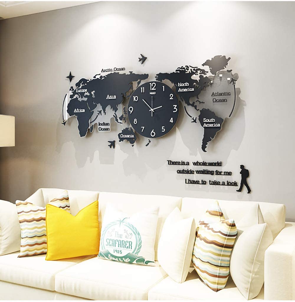 Acrylic World Map Clock