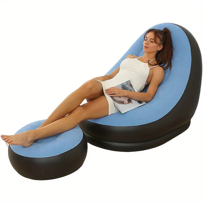 The inflatable sofa is a great choice for people looking for a comfortable, easy-to-carry sofa that can be used anywhere