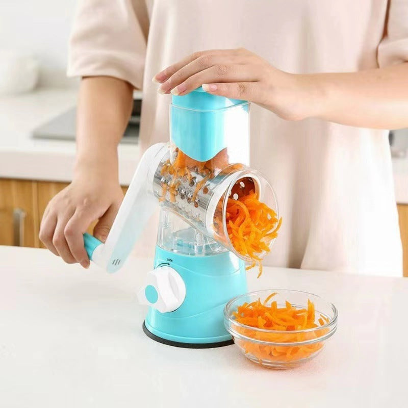 KITCHEN ROLLER VEGETABLE SLICER VERTICAL VEGETABLE CUTTER ROTARY GRATER