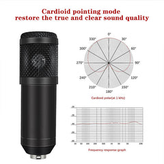 Aluminum Condenser Microphone Sound Card Set