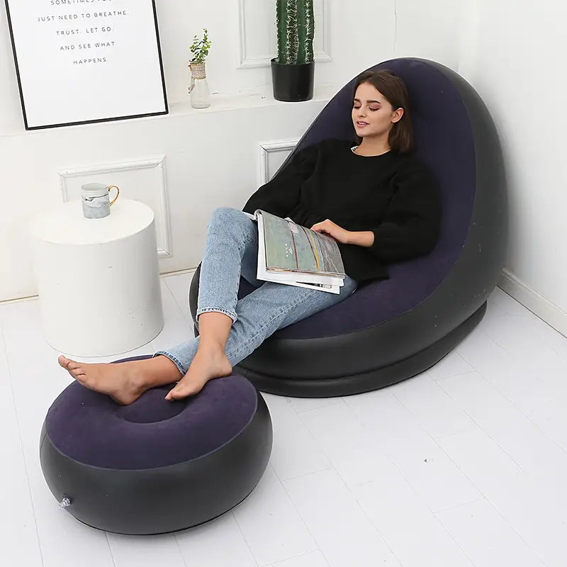 The inflatable sofa is a great choice for people looking for a comfortable, easy-to-carry sofa that can be used anywhere