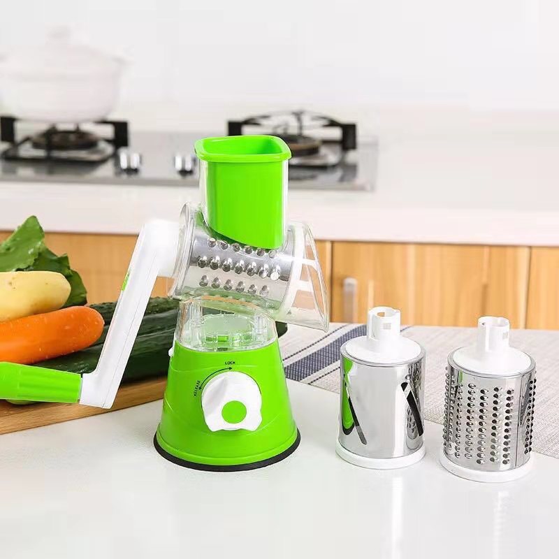 KITCHEN ROLLER VEGETABLE SLICER VERTICAL VEGETABLE CUTTER ROTARY GRATER