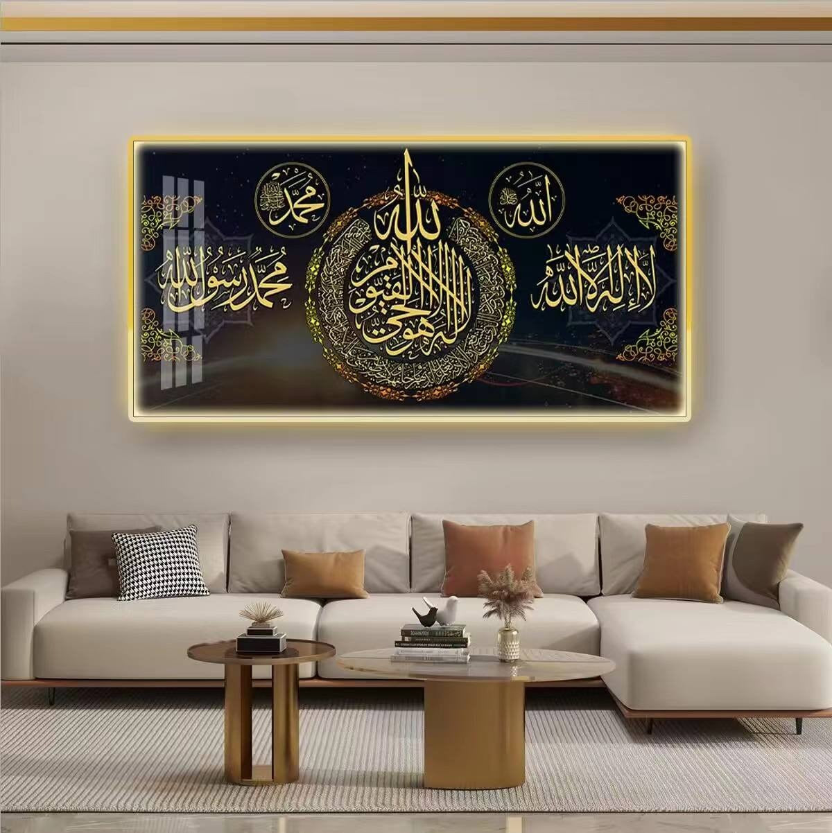 Islamic Crystal Porcelain Wall Art Painting
