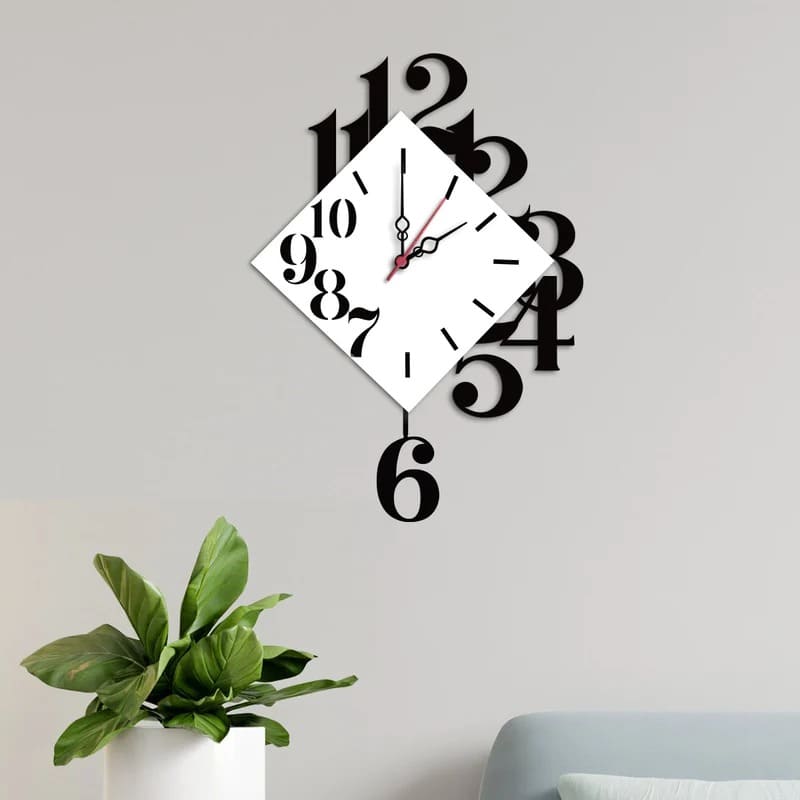 New Design of Diamond shape Big Wall Clock