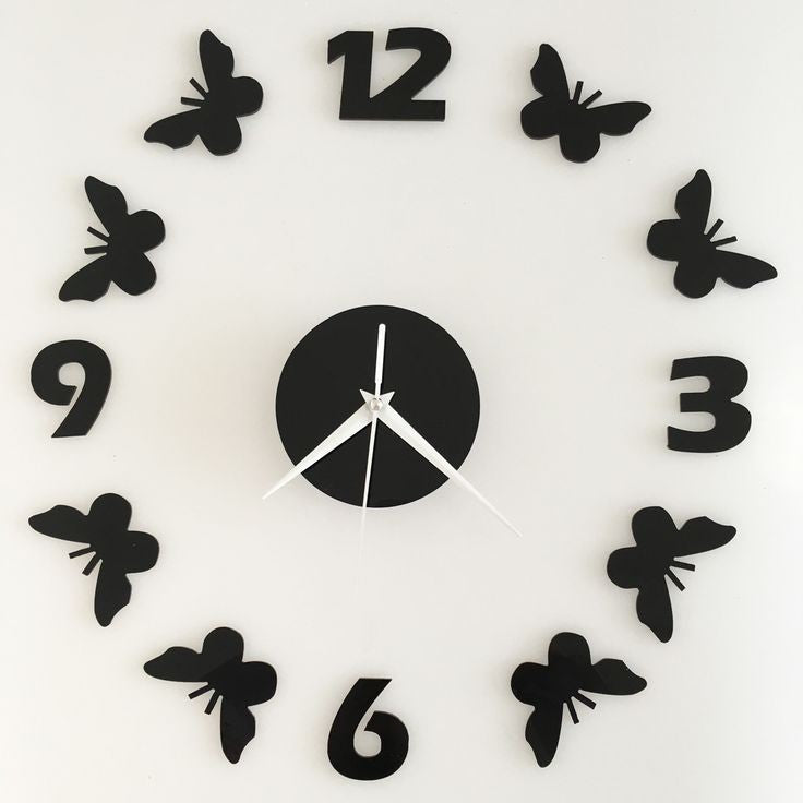 CLOCK ACRALIC WALL DECORATION