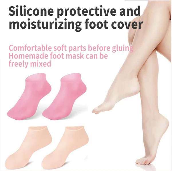 Moisturizing Foot Mask Exfoliating Silicone Socks Beach Protective Socks - 1 Pair