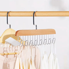 Multi Hook Hanger for Undergarments, Ties, Bags, Scarves Etc