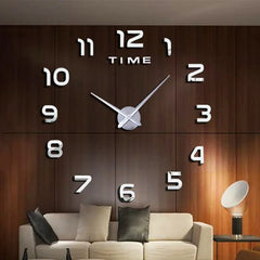 Large 3D DIY Wall Clock for Living Room, Bedroom, Office