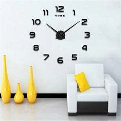 Large 3D DIY Wall Clock for Living Room, Bedroom, Office