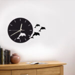 Jumping Dolphins 3D Wall Clock