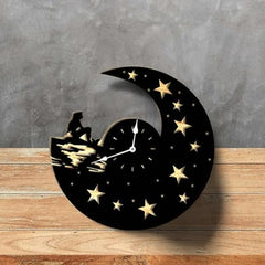 Mermaid & Stars 3D Wall Clock